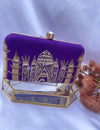 Rehmat Purple Clutch Bag