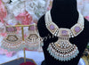 Heavy Kundan Pink Necklace Set