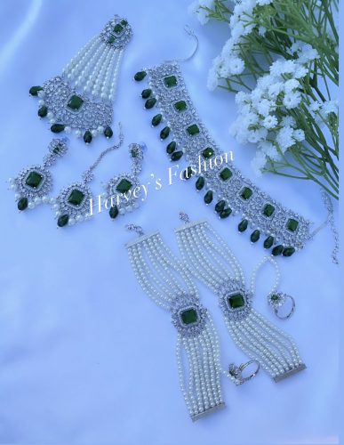 American Diamond Bridal Set