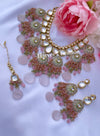 Narinder Light Pink Kundan Bridal Set