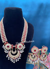 Riya Red Uncut Kundan Set