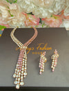 Designer Moissanite Necklace Set