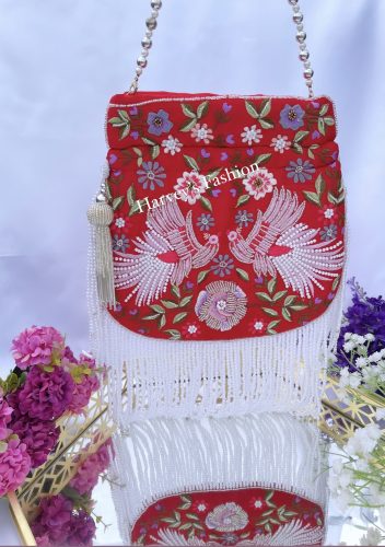 Aparna Red Potli bag