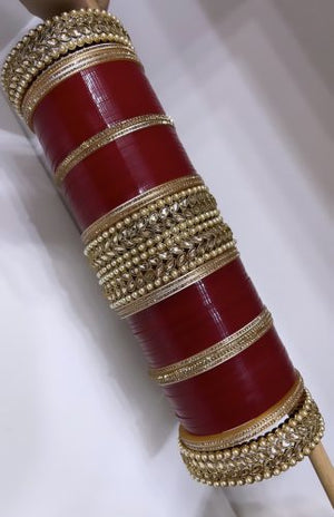 Suman Red Bridal Choora