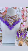 Mahi Purple Kundan Set