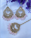 Anjali Baby Pink Tikka Set