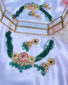 Green Pachi Kundan Choker Set