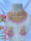 Kiran Pink Kundan Set