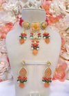 Saroj Pink/Peach Kundan Choker Set