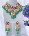 Green Pachi Kundan set