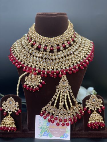 RED BRIDAL Jhumki set