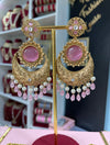 Advika Gold/Pink Earrings