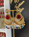 Advika Gold/Multi Earring