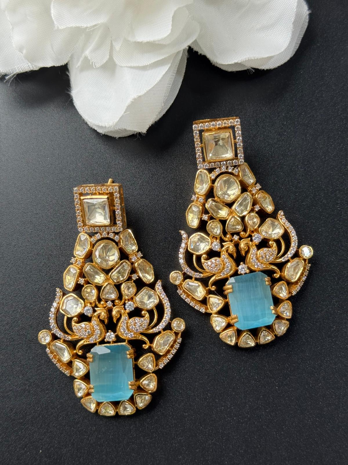 kajal premium quality blue earring