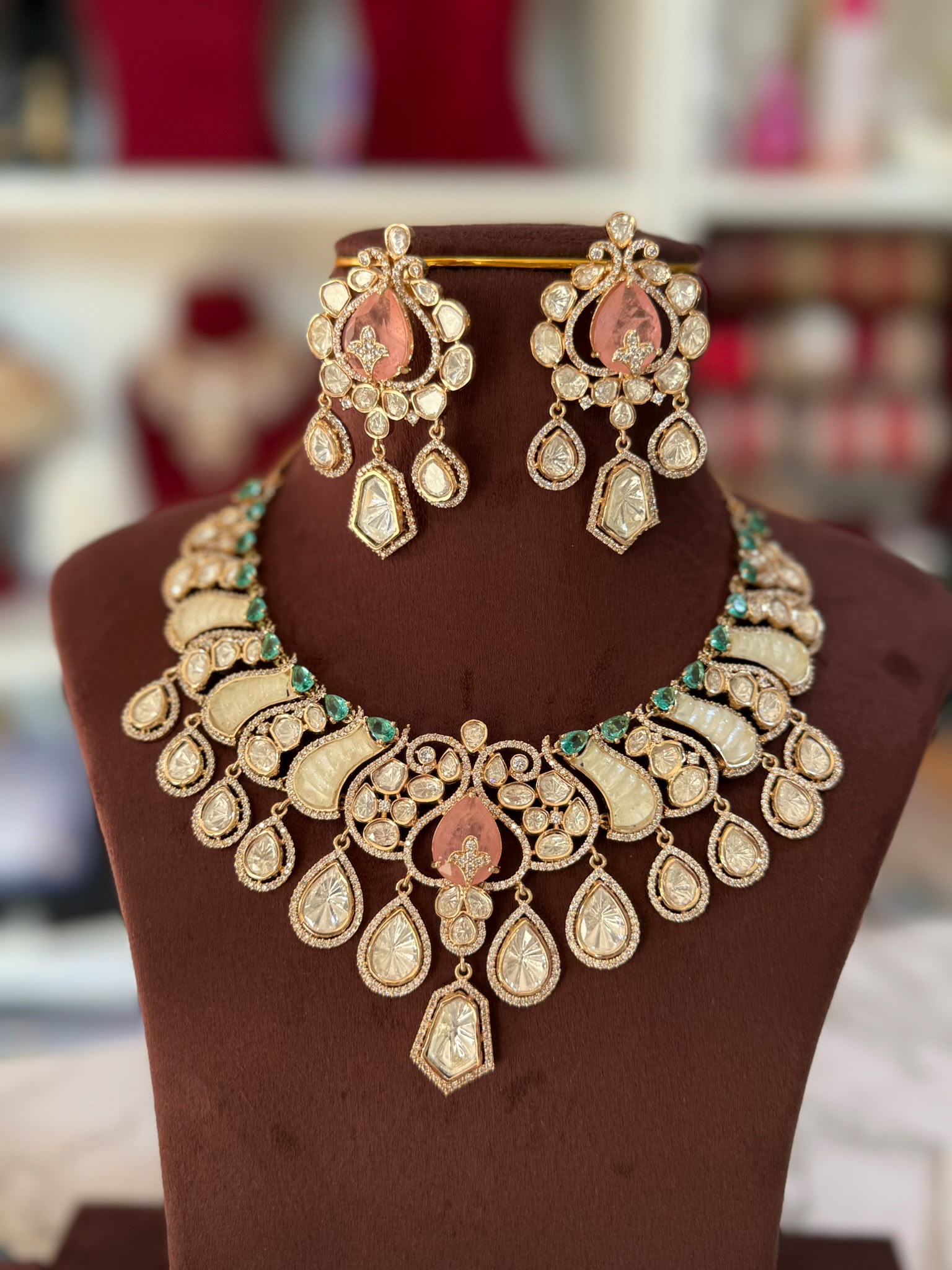 Kundan necklace set